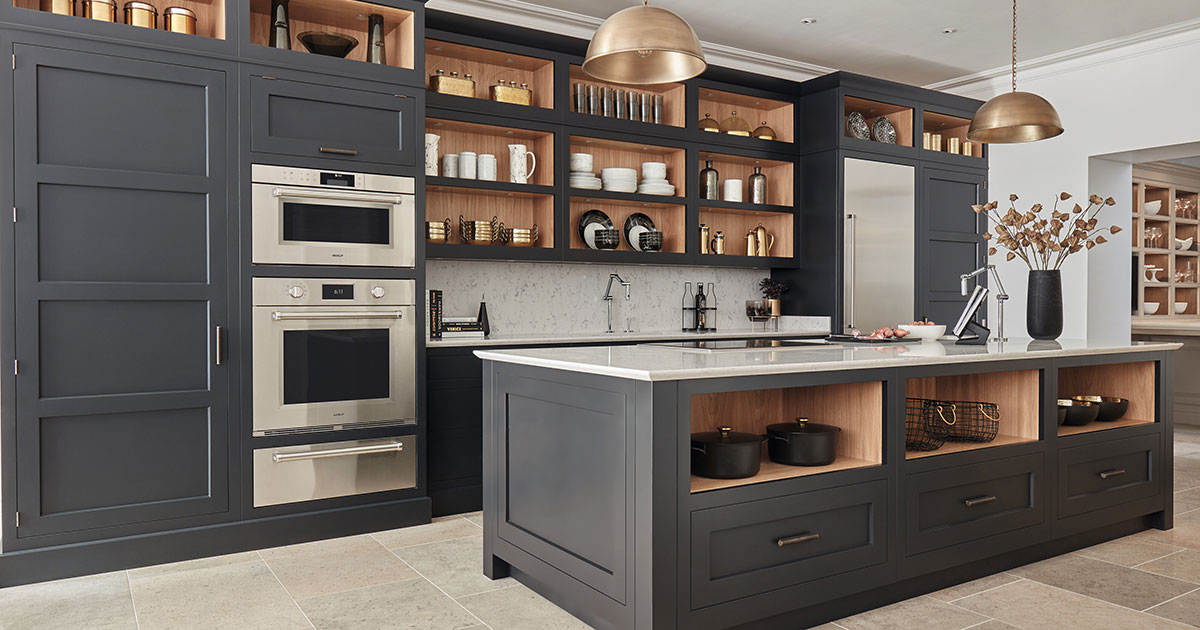 Wolf kitchen with convection steam oven