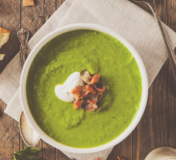 Split Pea Soup with Bacon and Rosemary