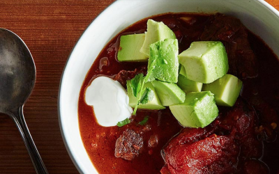 Smoky Short Rib Chili with Chipotle and Cocoa