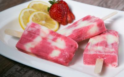 Strawberry Lemonade Yogurt Pops