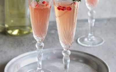 Festive Pomegranate Champagne Cocktail