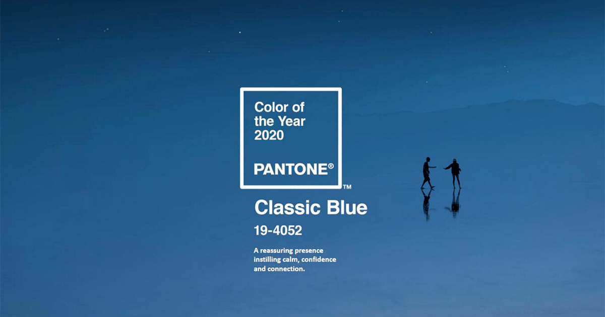 Pantone Color of the Year for 2020 is Classic Blue