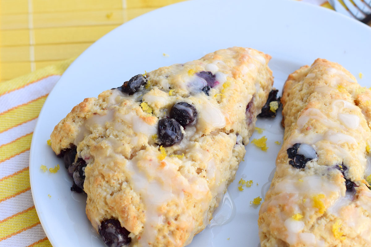 Blueberry lemon scones