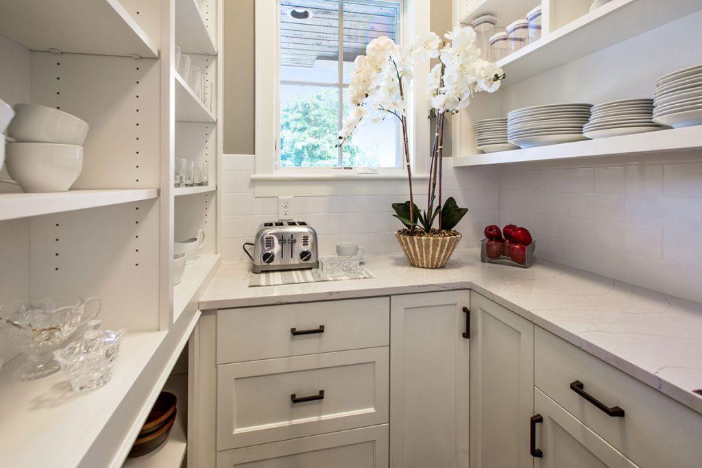 Pantry with small appliance storage