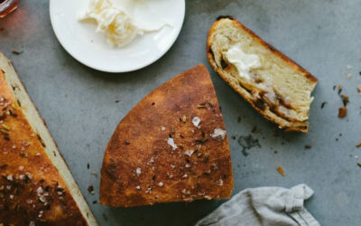 Olive Oil Bread with Caramelized Fennel and Gruyere