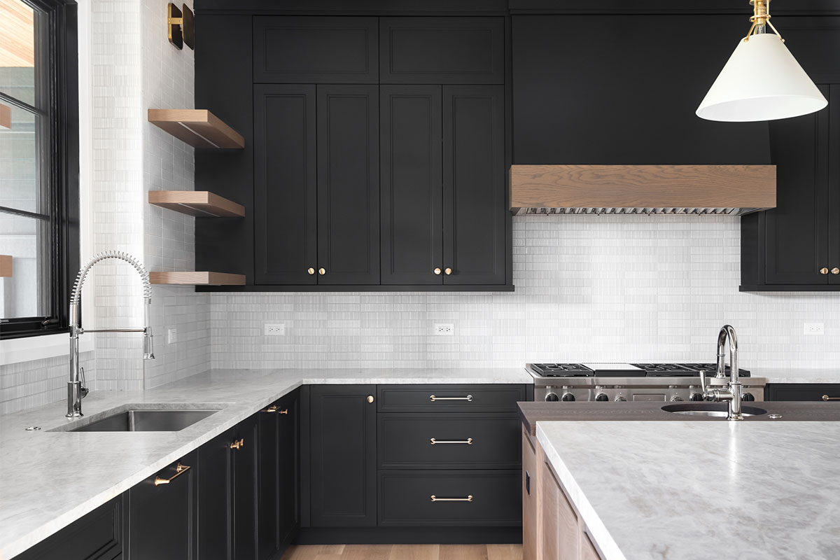 prep sink in high-end kitchen